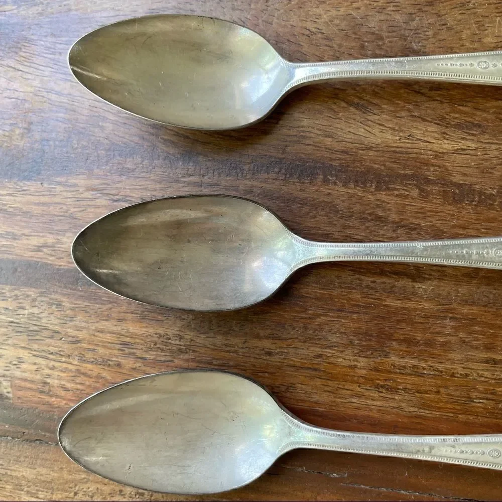 Antique 1921 Oneida Community Plate Grosvenor Teaspoons Set of 6 No Monogram